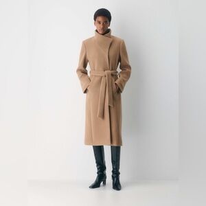 Aritzia The Connor Long Coat - Soft Wool Cashmere size S